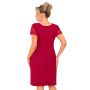 Koszula nocna damska z koronką - Livia plus size bordowa - 3