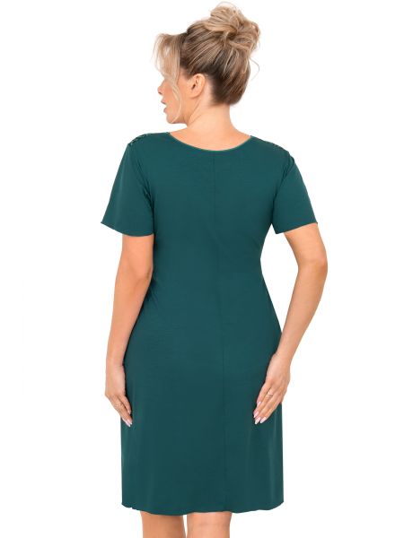 Koszula nocna damska - Melania zielona plus size - 2