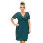 Koszula nocna damska - Melania zielona plus size - 2