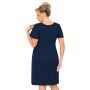 Koszula nocna damska - Melania plus size granatowa - 3