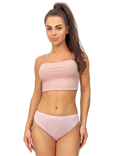 Figi średni stan z koronką - 233 różowe - 2