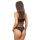 Brazyliany bawełniane z koronką - 220 czarne