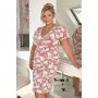 Koszula nocna w kwiaty - Tina plus size - 2