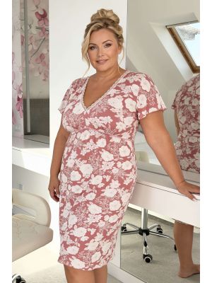 Koszula nocna w kwiaty - Tina plus size