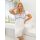 Koszula nocna ekri z koronką - Angela plus size