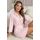 Women`s viscose bathrobe - Sonia powder pink