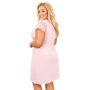 Koszula nocna z koronką - Sonia plus size pudrowy róż - 4