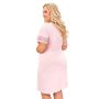 Koszula nocna plus size - Linda plus size pudrowy róż - 4