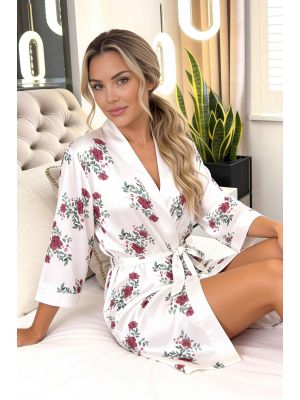 Women`s Satin Dressing-Gown - Julia