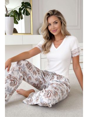 Elegant women`s pajamas with long pants - Elizabeth Long