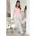 Women`s checkered pajamas - Dani long pink