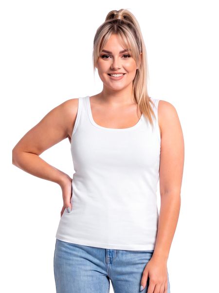 102 biały plus size podkoszulek - 2