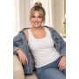 102 biały plus size podkoszulek - 2