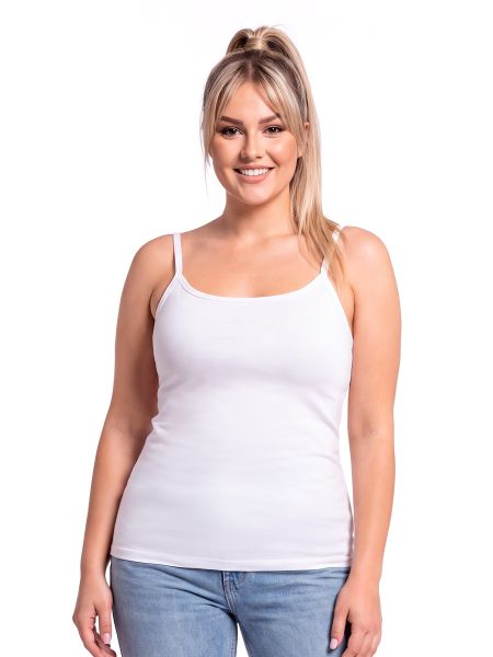 105 biały plus size podkoszulek - 2