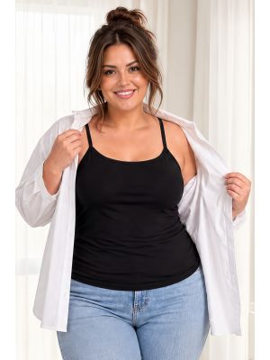 105 czarny plus size podkoszulek
