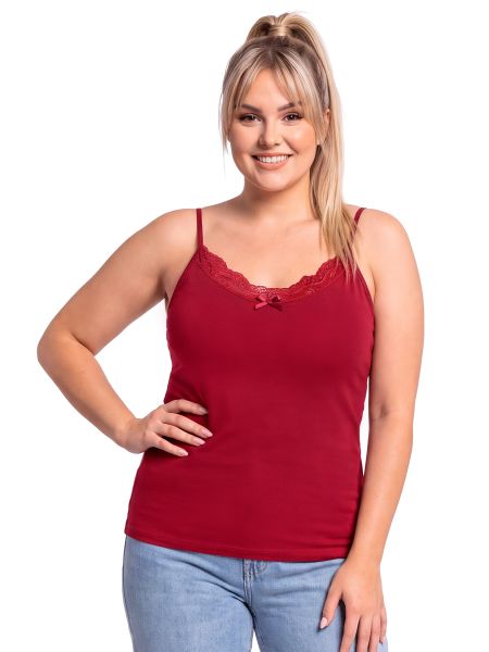 106 bordowy plus size podkoszulek - 2
