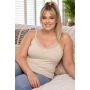 106 beżowy plus size podkoszulek - 2