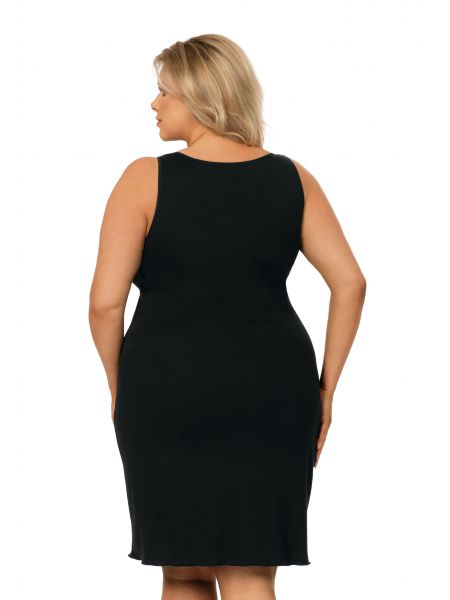 Sarah czarna plus size - koszulka nocna - 2