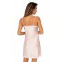 Koszulka satynowa z koronką - Tiffani beżowa - 3