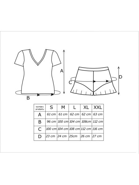 Piżama damska z krótkimi spodenkami - Naomi 1/2 - 3